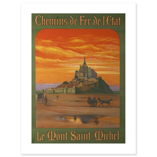 Chemins de Fer de l'Etat. Le Mont Saint-Michel (toiles sans cadre)