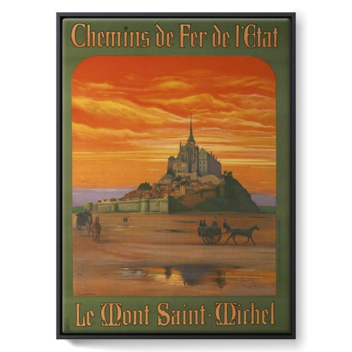 Chemins de Fer de l'Etat. Le Mont Saint-Michel (framed canvas)