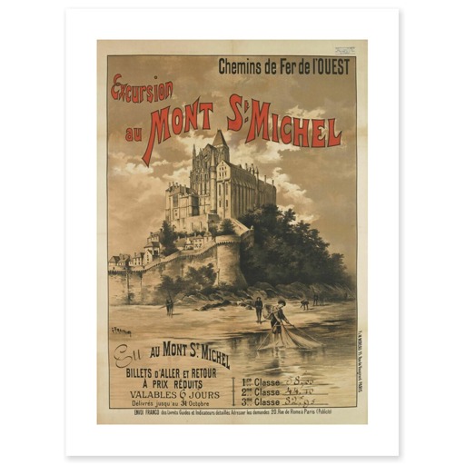 Excursion au Mont St-Michel (affiches d'art)
