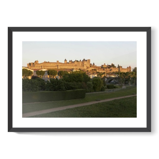 Cité de Carcassonne, front ouest (affiches d'art encadrées)