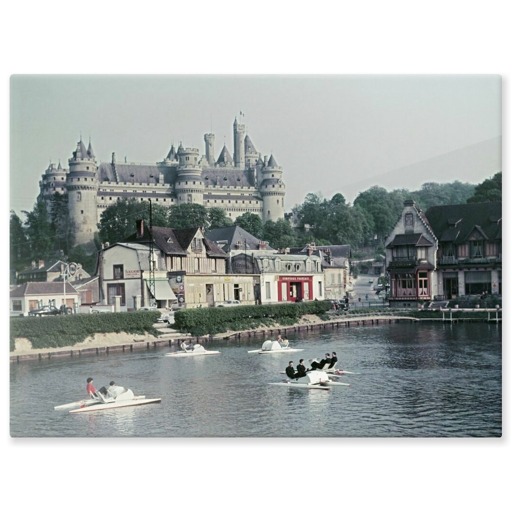 Château et lac de Pierrefonds (panneaux aluminium)