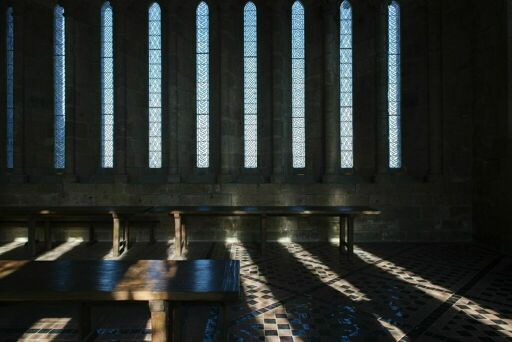 Abbaye du Mont-Saint-Michel, réfectoire des moines