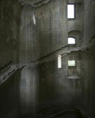 Abbaye de Montmajour, monastère mauriste, vestiges de l'escalier