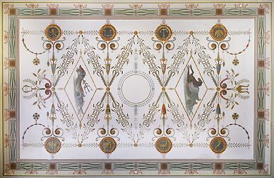 Appartement de l'Empereur, la salle de bain, plafond