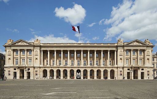 Hôtel de la Marine, façade sur la place de la Concorde