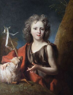 Portrait de Nicolas Jean-Baptiste Hallé en saint Jean-Baptiste