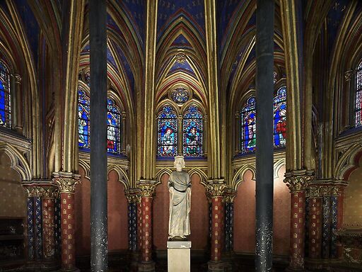 Sainte-Chapelle de Paris, abside de la chapelle basse