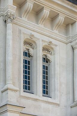 Château de Villers-Cotterêts, logis royal, baies jumelées de la façade sud