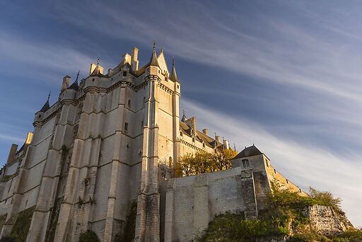 Château de Châteaudun, ailes Longueville et Dunois, façades sur le Loir