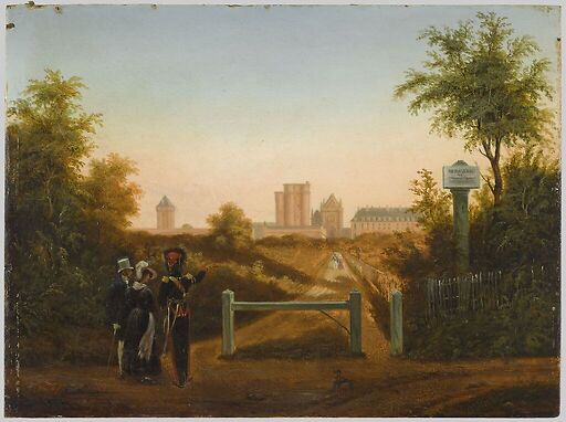 Vue du château de Vincennes depuis Saint-Mandé