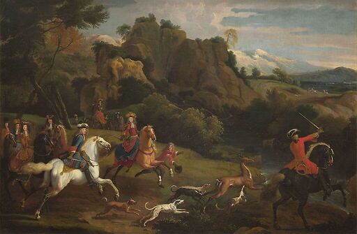 Chasse au cerf du Grand Dauphin dans la forêt de Fontainebleau