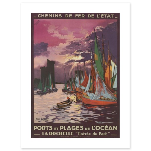 Ports et Plages de l'Océan. La Rochelle  (affiches d'art)