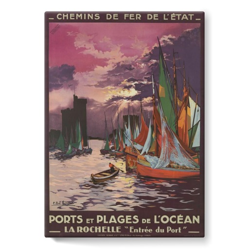 Ports et Plages de l'Océan. La Rochelle  (stretched canvas)