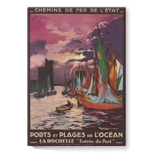 Ports et Plages de l'Océan. La Rochelle  (toiles sur châssis)