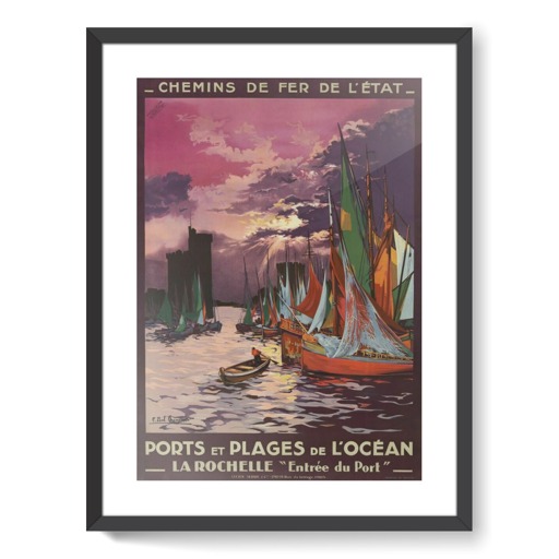 Ports et Plages de l'Océan. La Rochelle  (framed art prints)