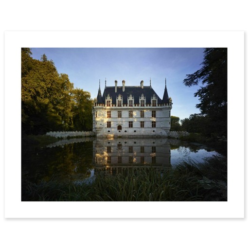 Château d'Azay-le-Rideau, façade ouest (art prints)