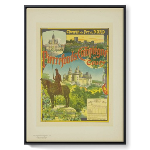 Pierrefonds, Compiègne et Coucy (framed canvas)