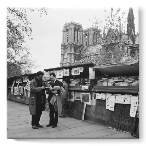 Bouquiniste quai de la Tournelle à Paris (toiles sur châssis)