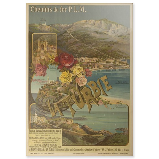 Chemins de fer P.L.M. La Turbie (panneaux acryliques)