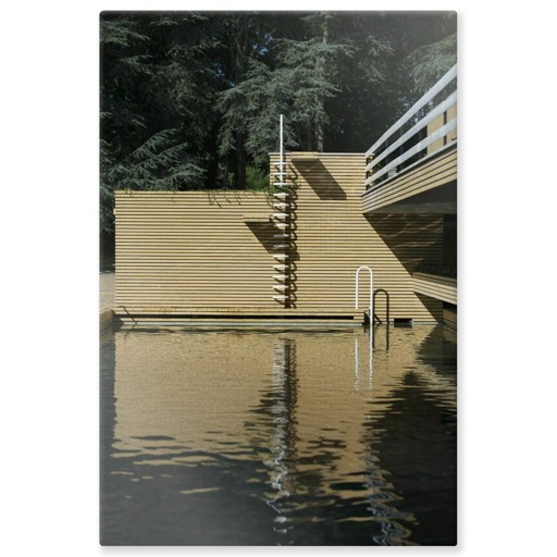 Villa Cavrois, piscine (panneaux aluminium)