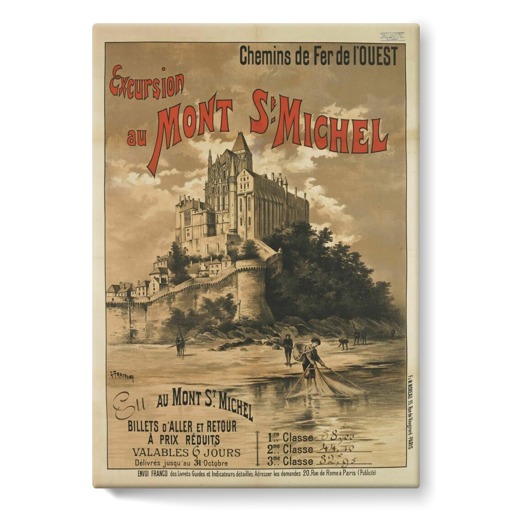 Excursion au Mont St-Michel (stretched canvas)