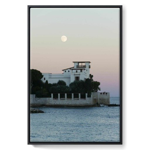 Villa Kérylos vue de la mer (framed canvas)