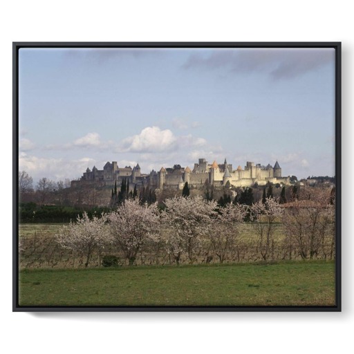 Cité de Carcassonne, front occidental (framed canvas)