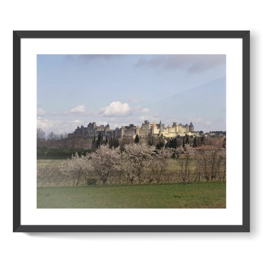 Cité de Carcassonne, front occidental (framed art prints)