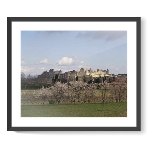 Cité de Carcassonne, front occidental (affiches d'art encadrées)