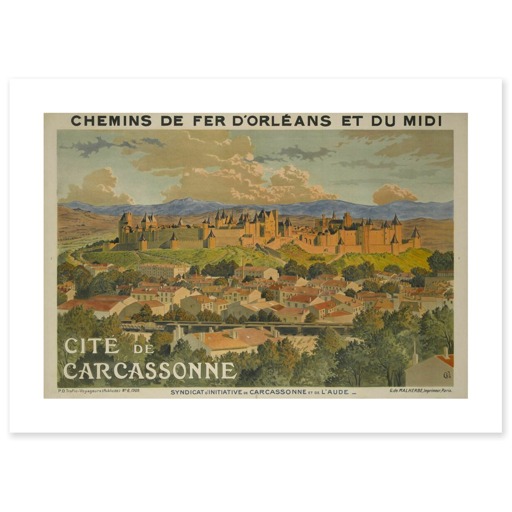 Cité de Carcassonne (canvas without frame)