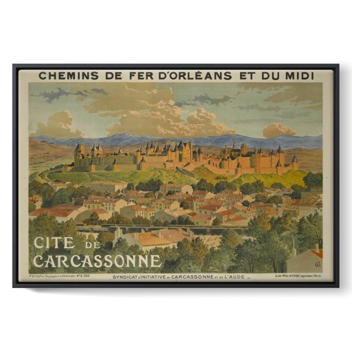 Cité de Carcassonne (framed canvas)