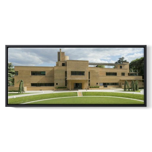 Villa Cavrois, vue d'ensemble de la façade nord (framed canvas)