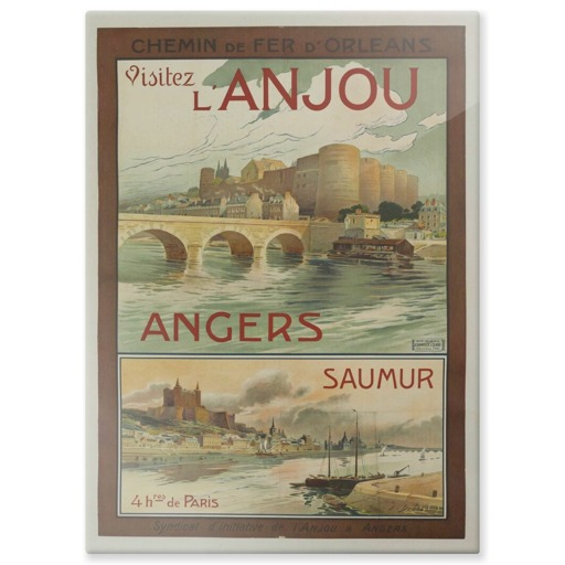 Visitez l'Anjou : Angers, Saumur (panneaux aluminium)