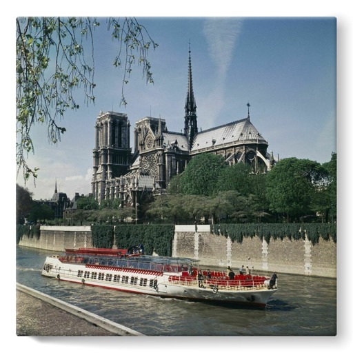 Cathédrale Notre-Dame de Paris et square Jean-XXIII vus depuis le quai de Montebello (toiles sur châssis)