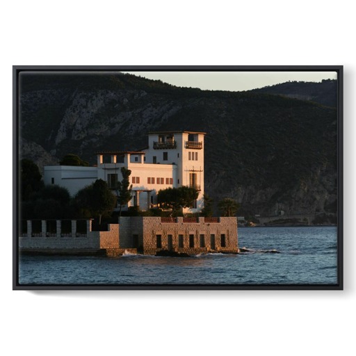 Villa Kérylos vue de la mer (framed canvas)