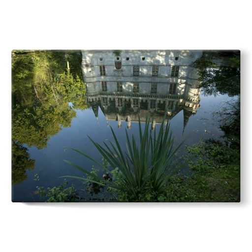 Château d'Azay-le-Rideau, reflet de la façade ouest (toiles sur châssis)