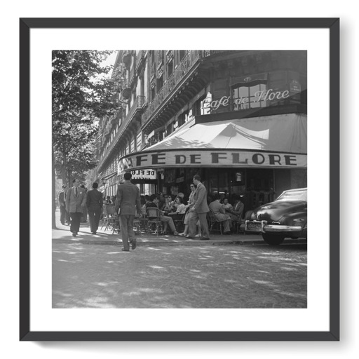 À la terrasse du Café de Flore (affiches d'art encadrées)