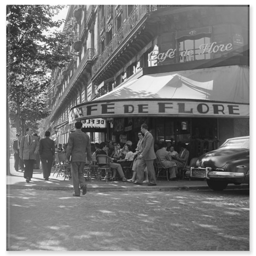 À la terrasse du Café de Flore (panneaux acryliques)