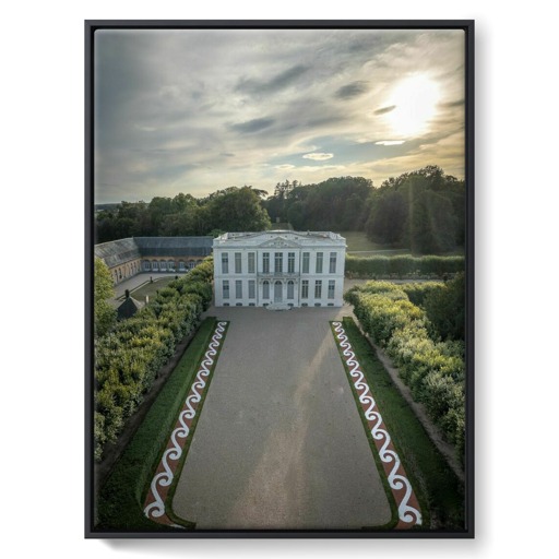 Château de Bouges, façade est sur la cour d'honneur et ses broseries minérales (toiles encadrées)