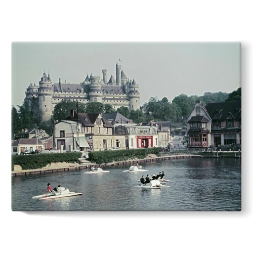 Château et lac de Pierrefonds (toiles sur châssis)