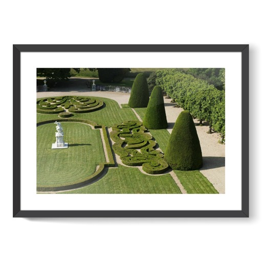 Château de Bouges, parterre nord, broderies (framed art prints)