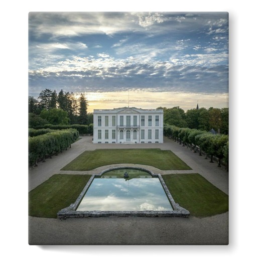 Château de Bouges, façade ouest et bassin (toiles sur châssis)