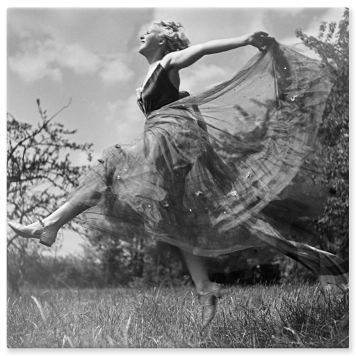 Femme dansant au soleil (aluminium panels)