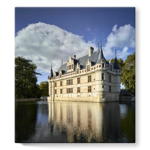 Château d'Azay-le-Rideau, ensemble sud-est (stretched canvas)