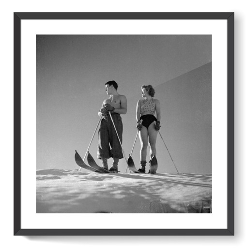Skieurs (framed art prints)