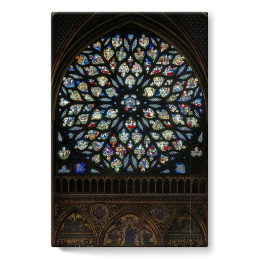 Sainte-Chapelle de Paris, chapelle haute, rose ouest (toiles sur châssis)