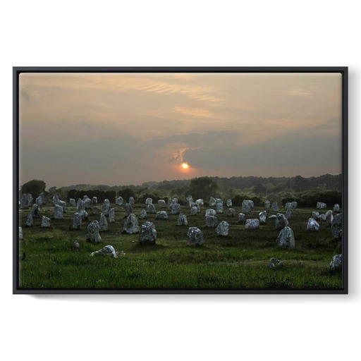 Alignements du Ménec au crépuscule (toiles encadrées)