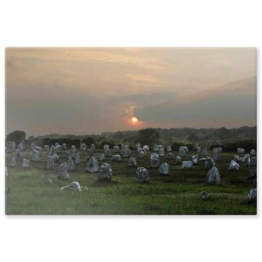 Alignements du Ménec au crépuscule (aluminium panels)