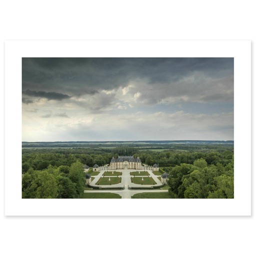 Château de La Motte-Tilly, façade sur cour (toiles sans cadre)