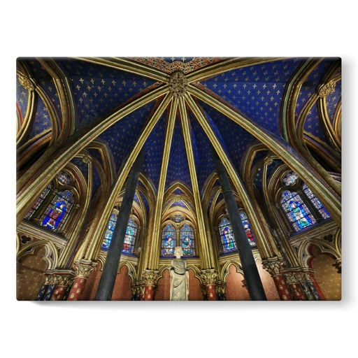 Sainte-Chapelle de Paris, voûte de l'abside de la chapelle basse (stretched canvas)